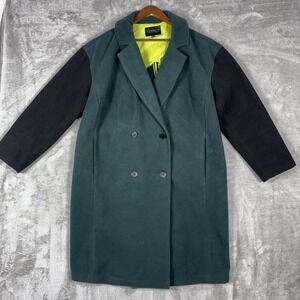 Eloquii Coat‎ Double Breasted Two Toned Trench Coat Women's 18/20 Winter Classic